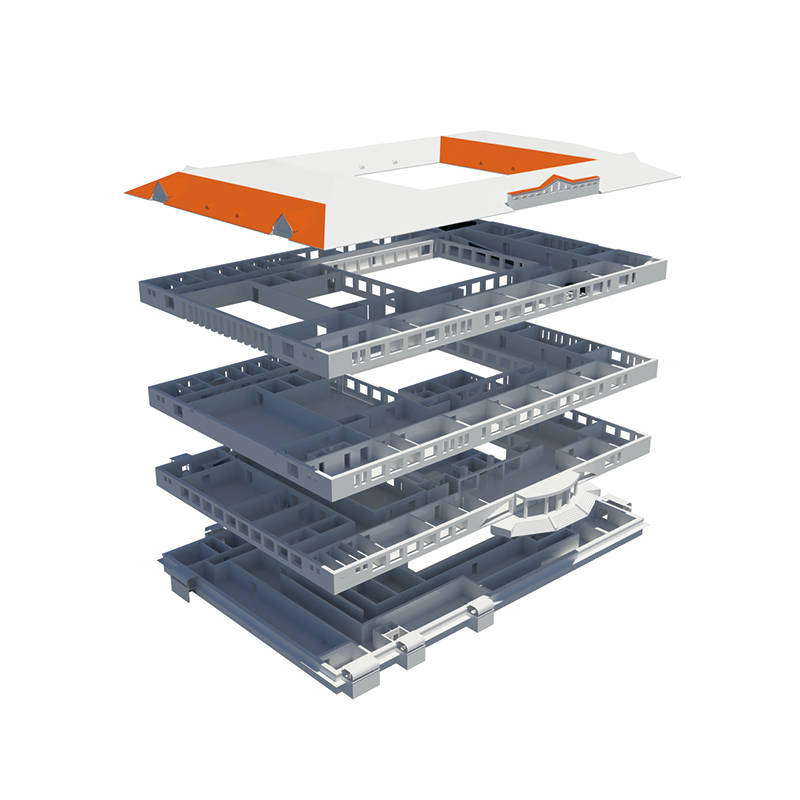 plan 3d etage bâtiment