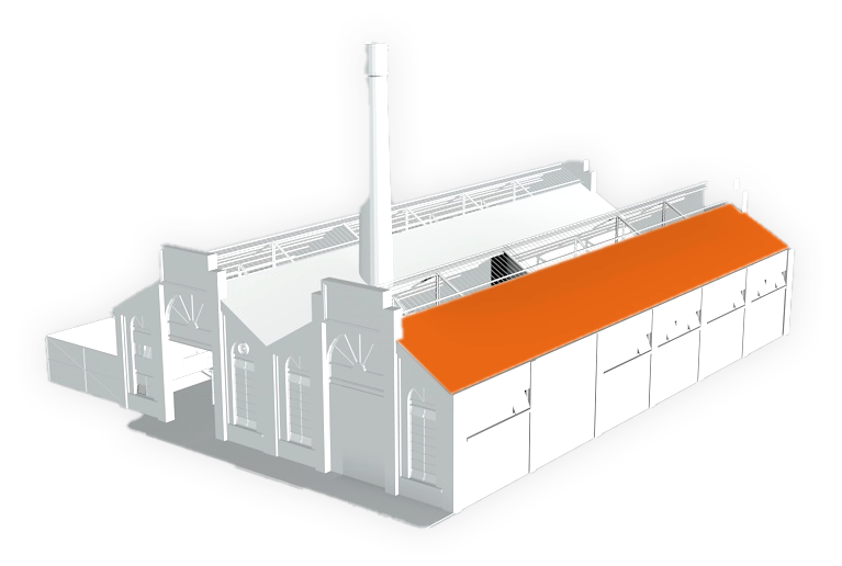 model 3d toit usine