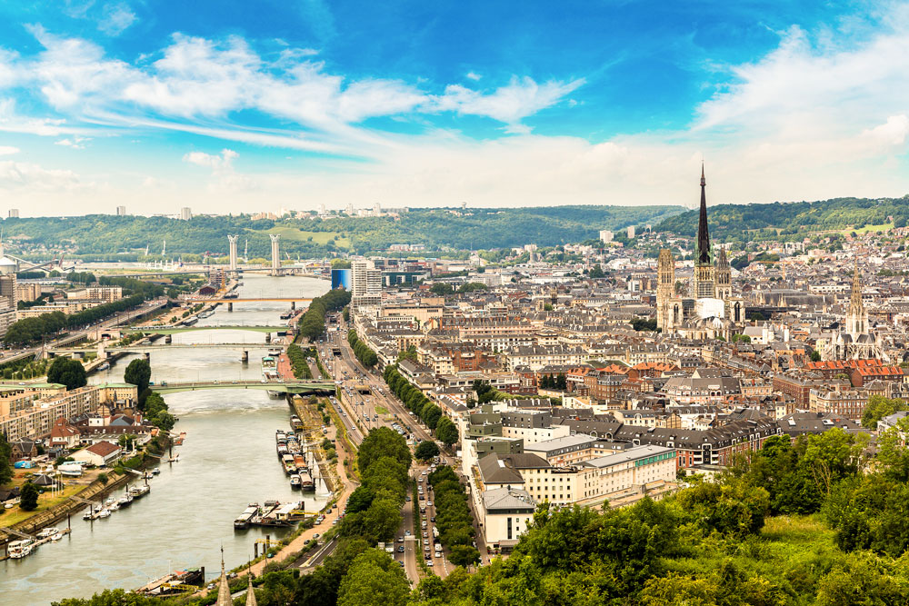 Photo de la ville de Rouen dans la Seine-Maritime