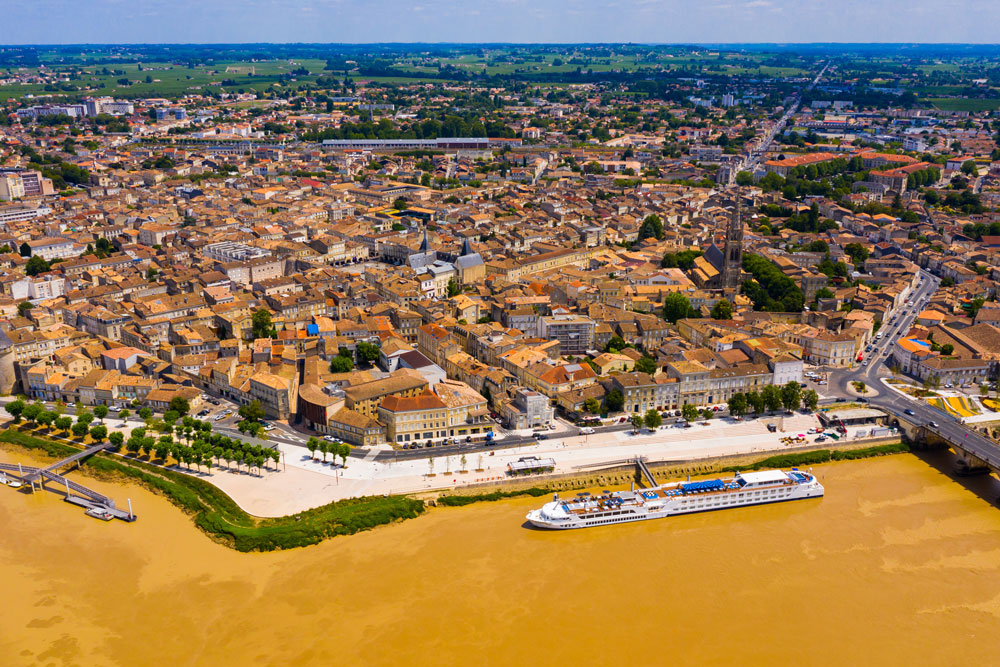 Photo de la ville de Libourne dans la Gironde