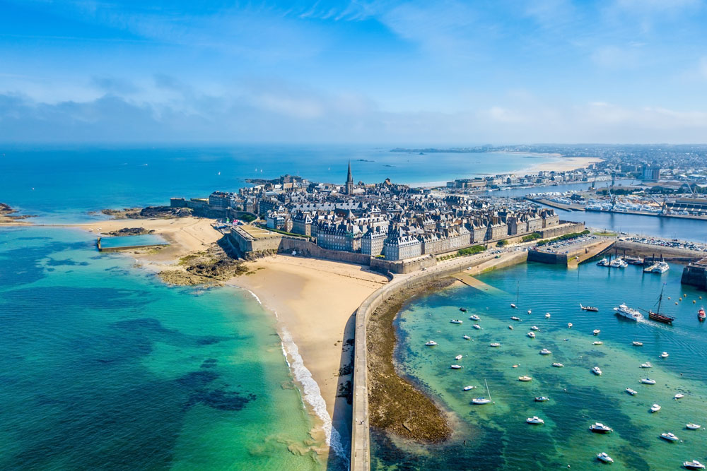 Photo de la ville de Saint-Malo dans l'Ille et Vilaine