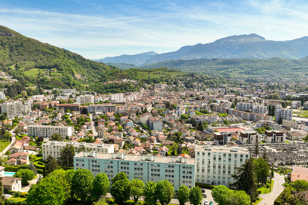 Photo de la ville de Voiron dans l'Isère