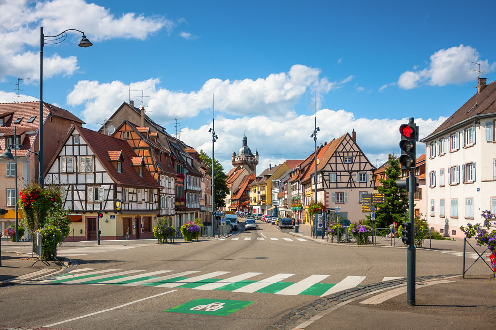 Photo de la ville de Sélestat dans le Bas-Rhin